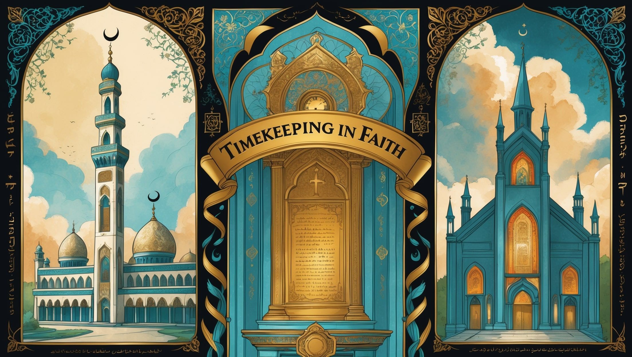 Tidsregistrering i islam, jødedom og kristendom